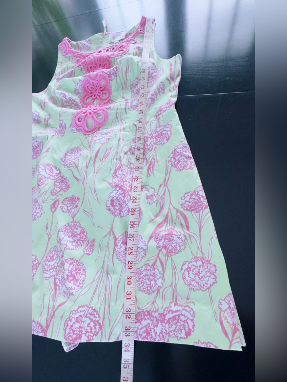 Lilly Pulitzer Elanie Skirted Shift Romper in Pistachio Macaron Alina. Size 12 - Picture 9 of 16